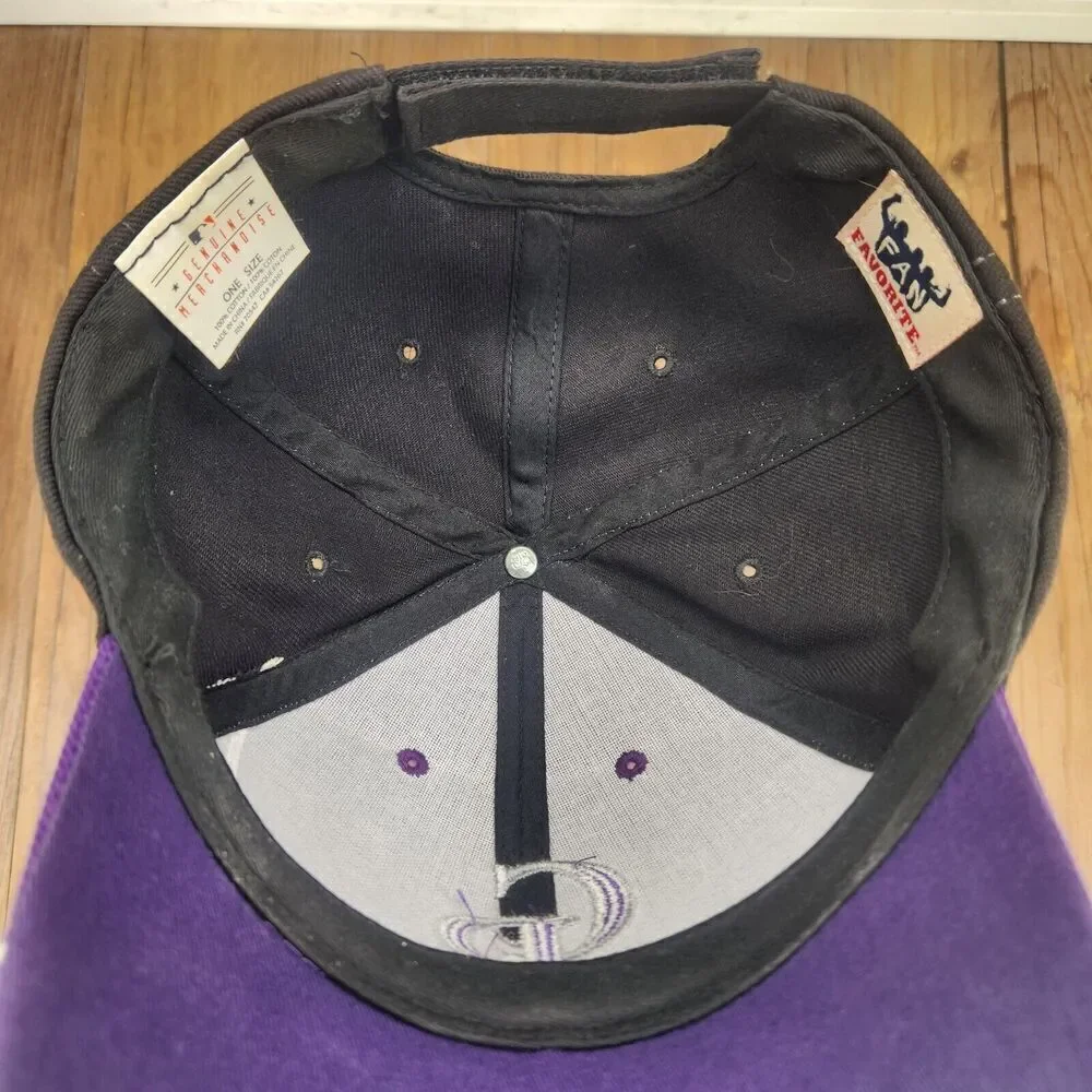 Colorado Rockies Hat Cap Strap Back Purple Black MLB Genuine Merchandise Sports